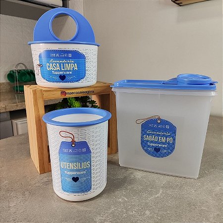 Kit 3 Peças Organização Tag - Cozinha Limpa
