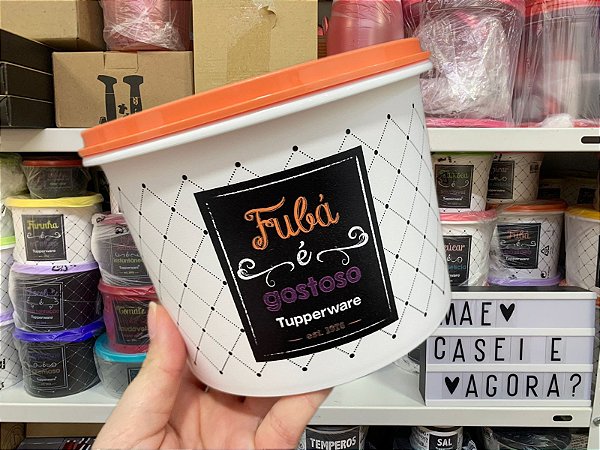 Tupper Caixa Fubá Bistrô 1,2 kg / 1,7 l