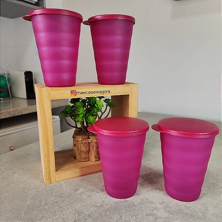 Kit 4 Unid Copo Murano Vinho