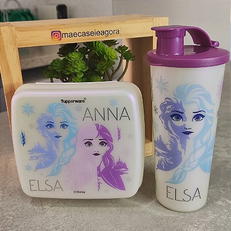 Kit 2 Peças Frozen II - Copo e Porta Sanduíche