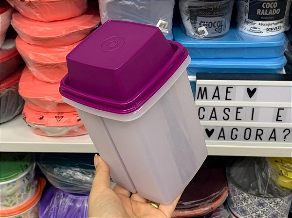 Serve e Conserve 1,2 Litros Transparente e Roxo