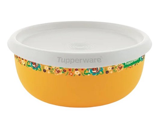 Tigela Toque Mágico 550 ml Flores Amarela