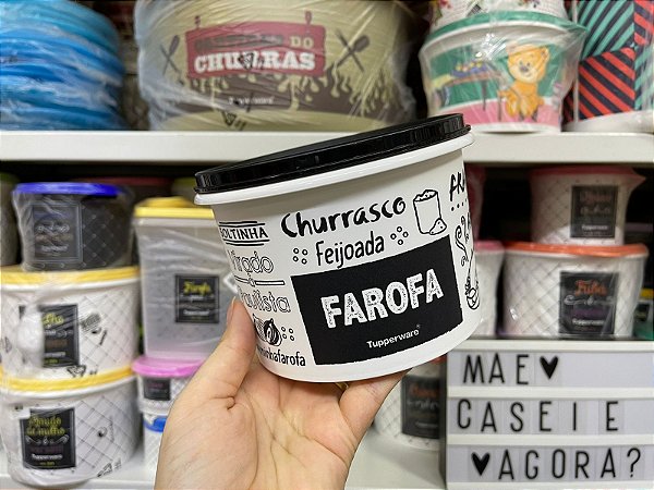Tupper Caixa Farofa PB 500 g / 1,1 L