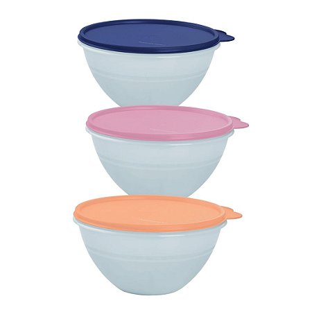 Tigela Maravilhosa 1 Litro Translúcida Tampa Surpresa