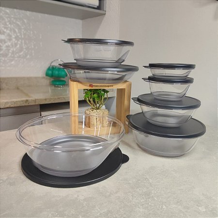 Kit 7 Peças Design Preto