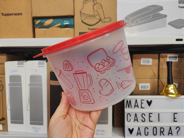 Tupper Caixa 2,4 L Cozinha Vermelha