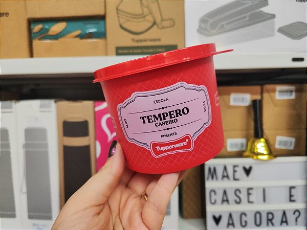 Tupper Redondinha Tempero Caseiro Essences 500 ml