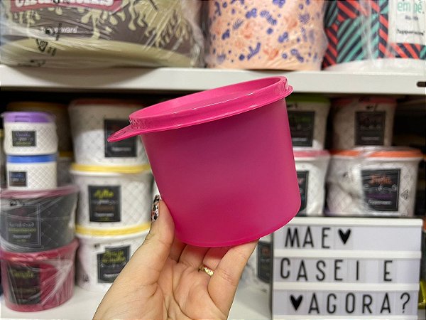 Tupper Redondinha 500 ml Rosa Glam