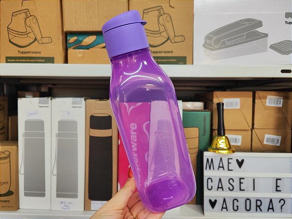 Eco Tupper Quadrada Plus 1 Litro Chiclete