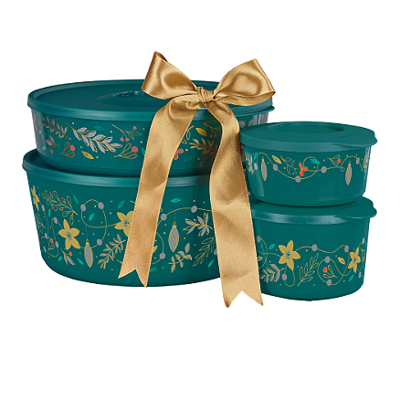 Kit 4 Peças Tigela Ilúmina Tempo de Celebrar