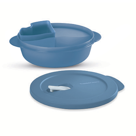 Cristalwave Geração II com Divisórias e Bandeja Removível 900 ml Azul Mineral