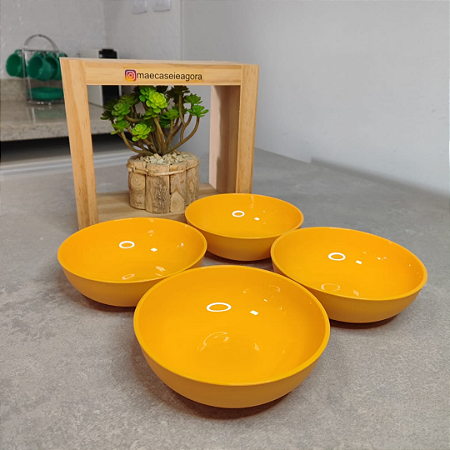 Kit 4 Unid. Tigelinha Allegra 250 ml Damasco