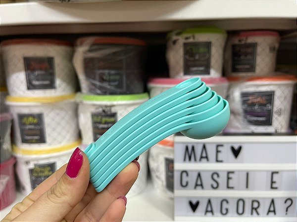 Colheres Medidoras Geração 2 Verde Água