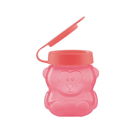 Tupper Ursinho 300 ml Rosa