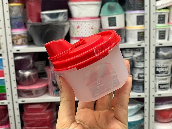 Modular Liquido 200 ml Transparente com tampa Vermelha