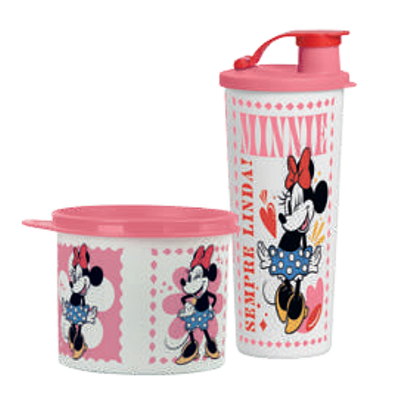 Kit 2 Peças Pop Minnie - Copo e Redondinha