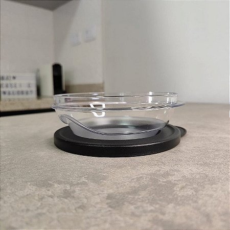 Tigela Design 250 ml Tampa Preta