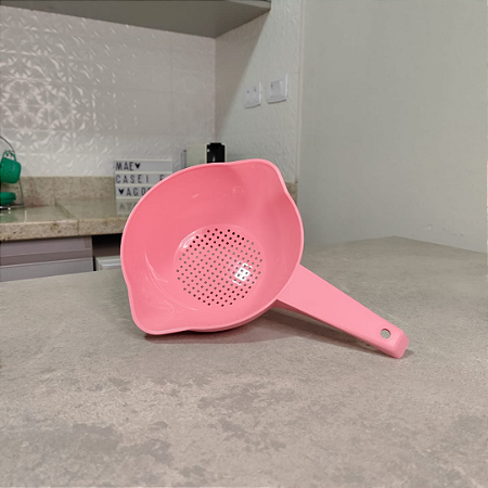 Escorredor Indispensável Pequeno Rosa Quartzo