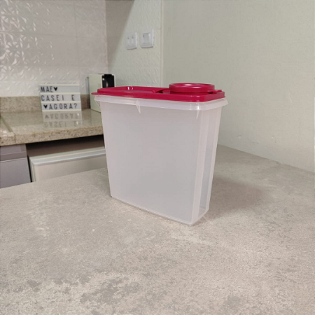 Porta Cereal 2,8 Litros Tampa Vinho