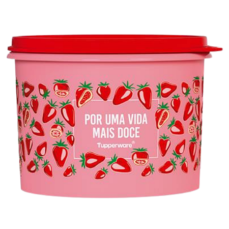 Tupper Caixa 1,1 Litros Morango do Amor