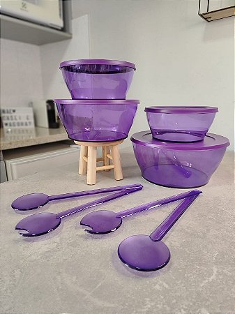 Kit 6 Peças Clear Uva