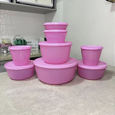 Kit 8 Peças Classic e Visual Rosa