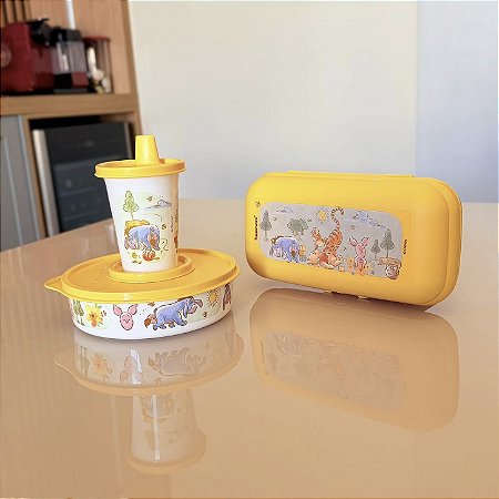 Kit 3 Peças Pooh Aquarela