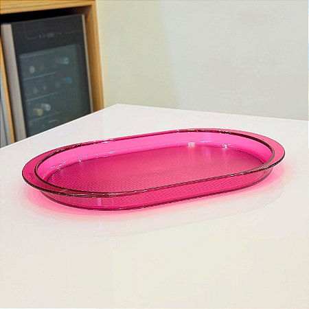 Bandeja Oval Premier Rosa