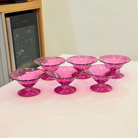 Kit 6 Unid. Tacinha Premier Rosa 175 ml