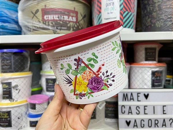 Tupper Caixa Verão Floral 1,1 Litros