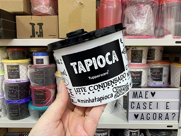 Tupper Redondinha com Bico Dosador Tapioca PB 300 gr