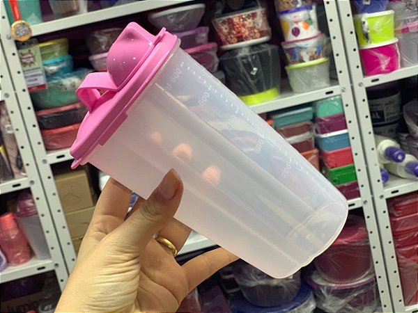 Quick Dispenser 600ml Rosa e Transparente