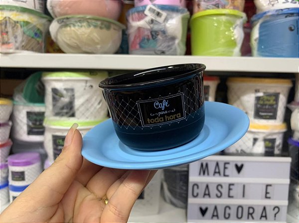 Xícara Preta 150 ml Bistrô