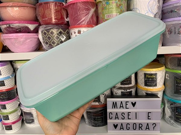 Super Caixa 4,3 Litros Mint Tampa Levemente Translúcida