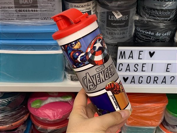 Copo com Bico 470 ml Vingadores