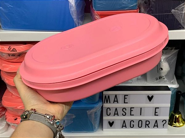 Travessa Actualité Oval 2 Litros Rosa