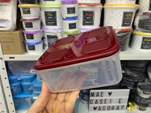 Tupperfresh Quadrado Baixo 1 L