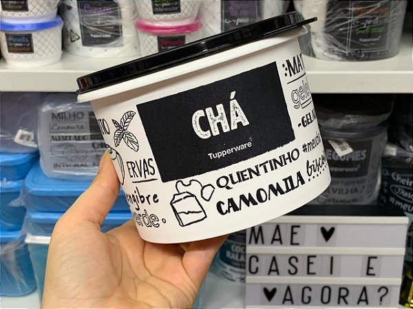 Tupper Caixa Chá PB 200g / 1,1 L