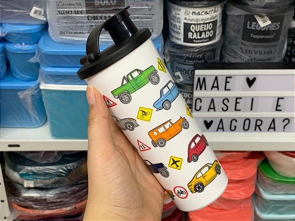 Copo com Bico 470 ml Carrinhos