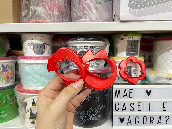 Forminha para Biscoito Vermelha 3 pcs