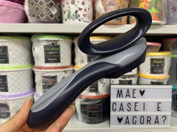 Abridor de Latas Preto e Cinza