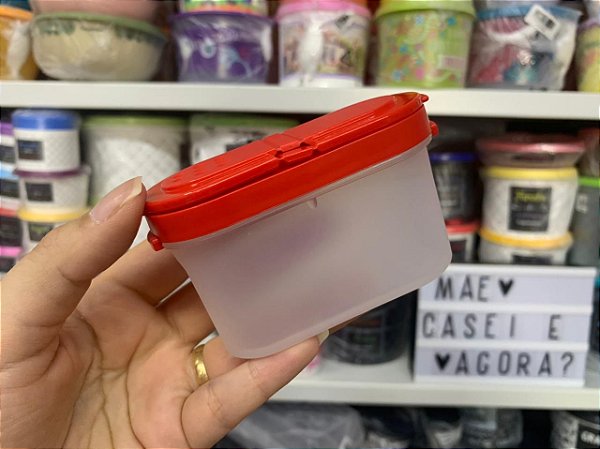 Porta Temperos Pequeno 100 ml Vermelho