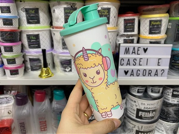 Copo com Bico 470 ml Lhama
