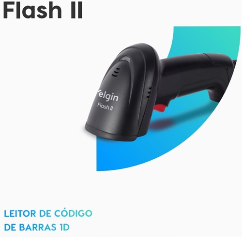 LEITOR CODIGO DE BARRAS IMAGER ELGIN FLASH II USB - Clic Biz - Automação  Comercial em São José do Rio Preto, SP