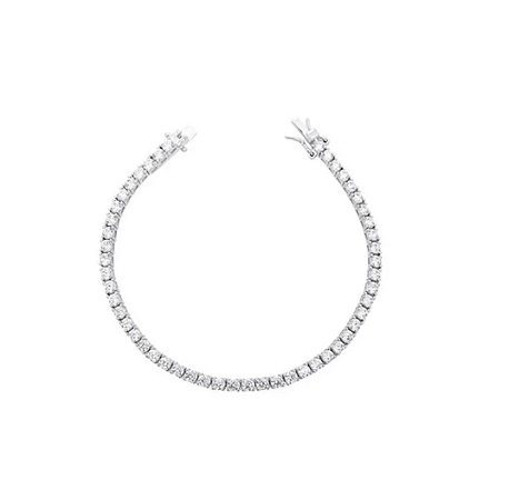 Pulseira Riviera 3mm  Prata 925