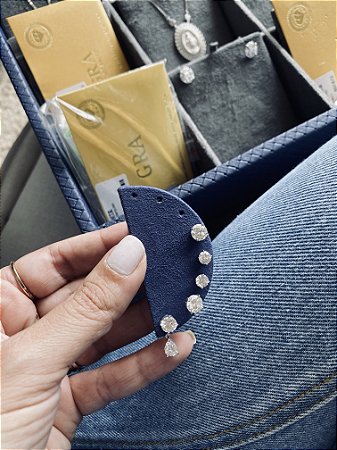 Brinco Ponto e Gotinha Moissanite