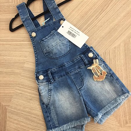 macacão jeans feminino infantil