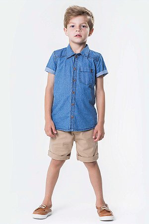 blusa jeans masculina infantil