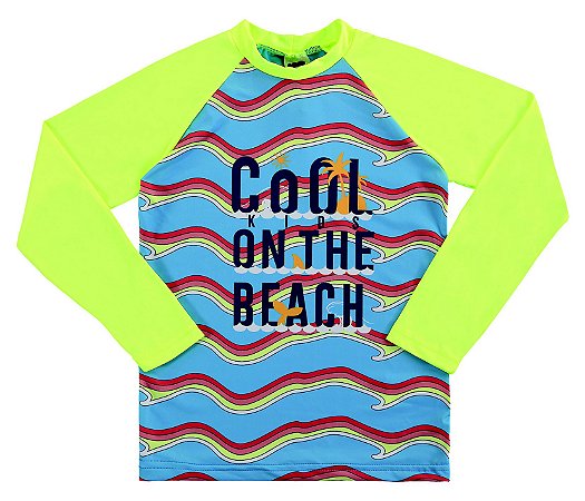 camisa de praia infantil