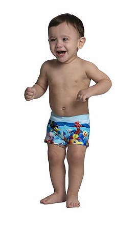 Sunga Boxer Para Bebê Menino Siri Kids - Aqui na Arco Iris você encontra o  melhor da roupa infantil para seu filho